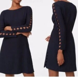 Club Monaco Navy  Long Sleeve Dress